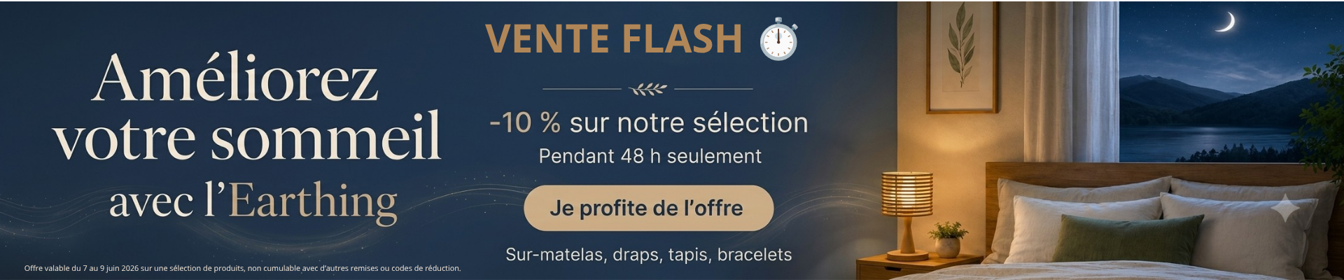 Vente flash earthing